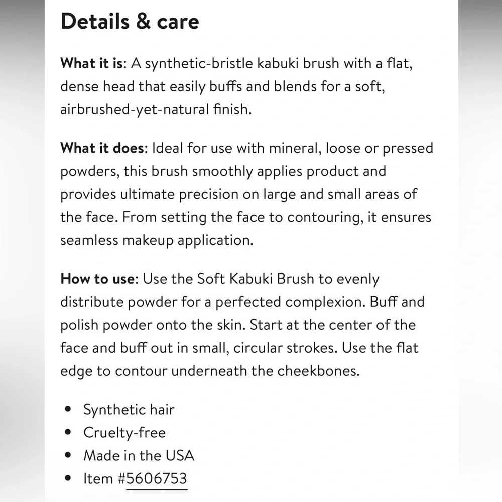 BECCA Brown Makeup Brush